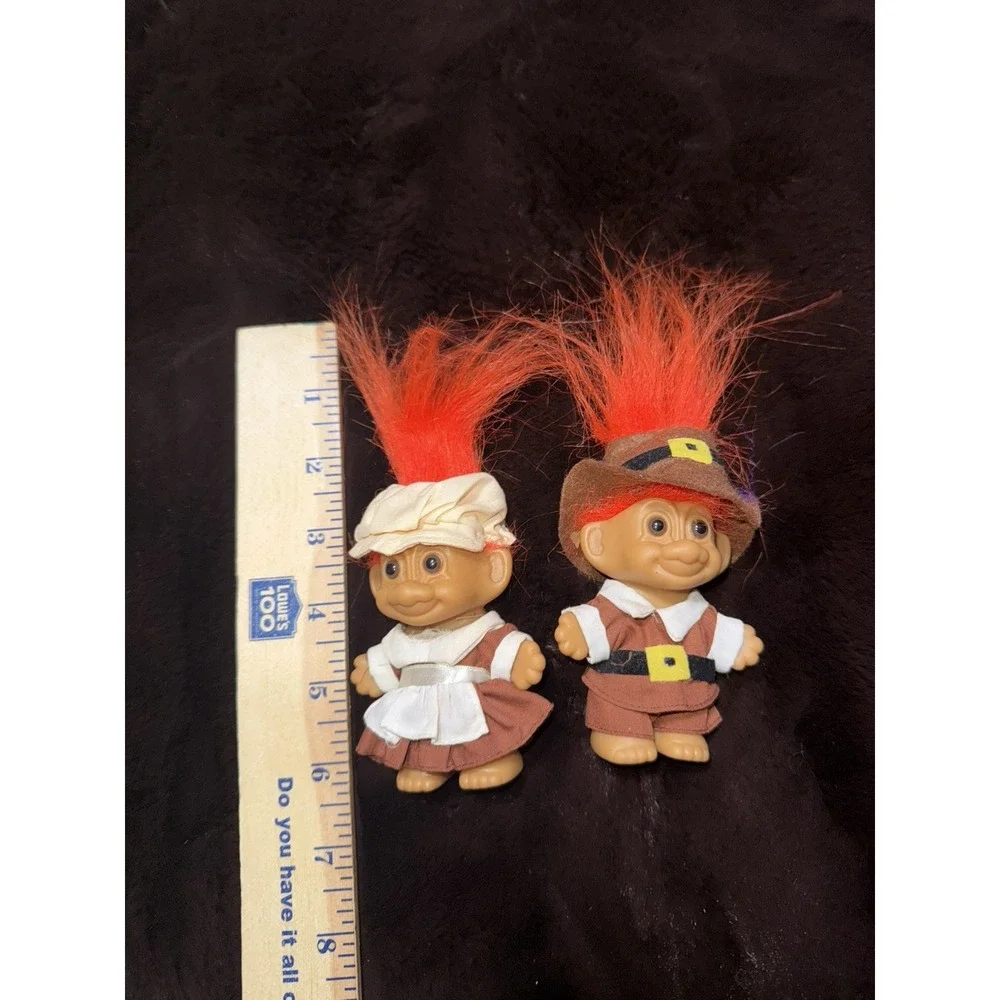 Vintage Thanksgiving Pilgrim‎ Troll Dolls RUSS brand